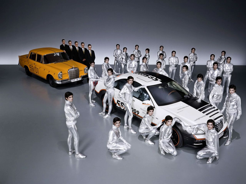 Illustration for article titled Caption This: Mercedes Safety Concept Models